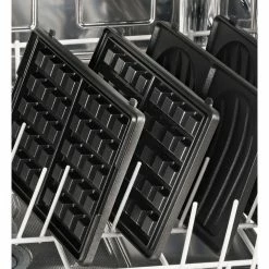 New ❤️ Budget 👏 Tefal 2 in 1 Sandwich & Waffle Maker With interchangable Plates Silver/Black SW852D 👍 🌟 -Appliances Sales 300302740 4 1 720x928