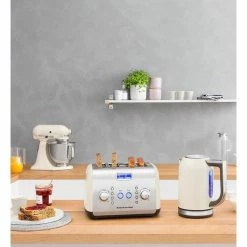 Best Pirce 🎉 Best reviews of ⭐ KitchenAid Artisan 4 Slice Toaster Cream KMT423 😍 🔥 -Appliances Sales 309204280 4 720x928