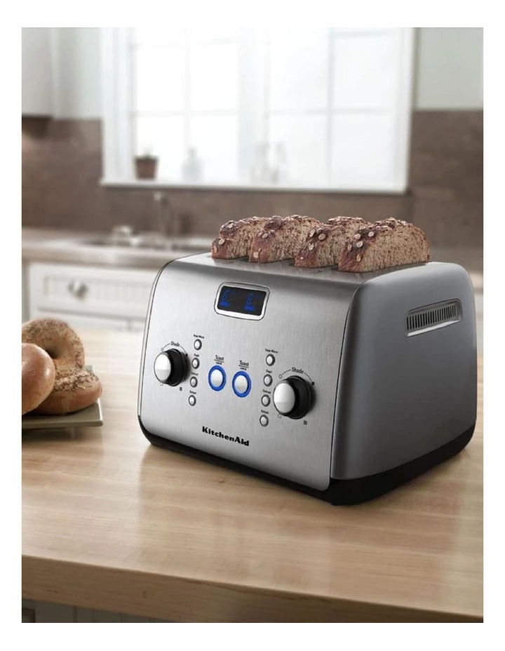 New ⌛ Cheap 🌟 KitchenAid Artisan Automatic 4 Slice Toaster Silver KMT423 👏 🎉 2 New ⌛ Cheap 🌟 KitchenAid Artisan Automatic 4 Slice Toaster Silver KMT423 👏 🎉 - Image 2