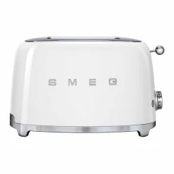 Budget 🤩 Cheapest 🤩 Smeg 50's Style 2 Slice Toaster White TSF01WHAU 🔔 🎉