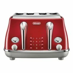 Wholesale ๐คฉ Budget ๐งจ Delonghi Icona Capitals Tokyo 4 Slice Toaster Red CTOC4003R โญ ๐