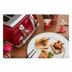 Wholesale 🤩 Budget 🧨 Delonghi Icona Capitals Tokyo 4 Slice Toaster Red CTOC4003R ⭐ 😉 -Appliances Sales 674315200 6 720x928