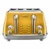 Best reviews of 🧨 Brand new 👏 Delonghi Icona Capitals New York 4 Slice Toaster Yellow CTOC4003Y 🎉 ⌛