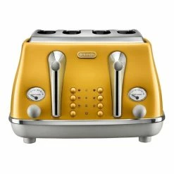 Best reviews of 🧨 Brand new 👏 Delonghi Icona Capitals New York 4 Slice Toaster Yellow CTOC4003Y 🎉 ⌛