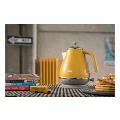 Coupon 😍 New 🔔 Delonghi Icona Capitals New York Kettle Yellow KBOC2001Y 👍 🛒 -Appliances Sales 674347510 4 720x928
