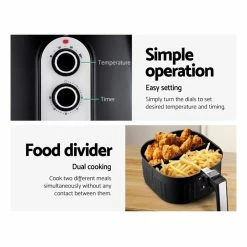 Cheapest 🥰 Hot Sale ✔️ Devanti 7L Oil Free Air Fryer - Black 👍 ⌛ -Appliances Sales 745221070 5 720x928