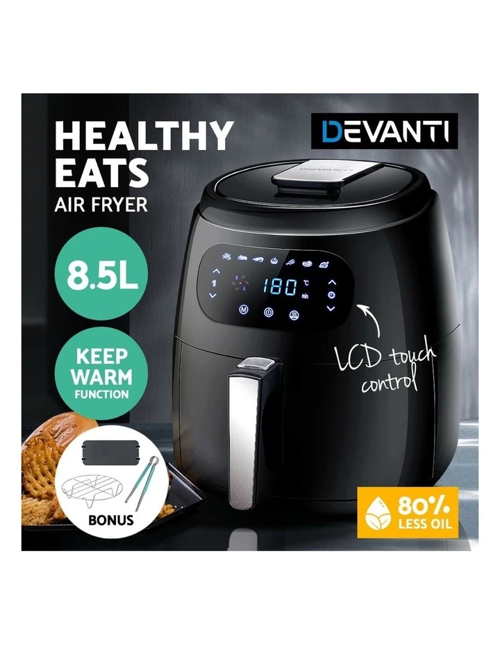 Brand new ❤️ Budget 🎉 Devanti Air Fryer 8.5L LCD Digital Oil Free Deep Frying Cooker ⌛ 😍 4 Brand new ❤️ Budget 🎉 Devanti Air Fryer 8.5L LCD Digital Oil Free Deep Frying Cooker ⌛ 😍 - Image 4