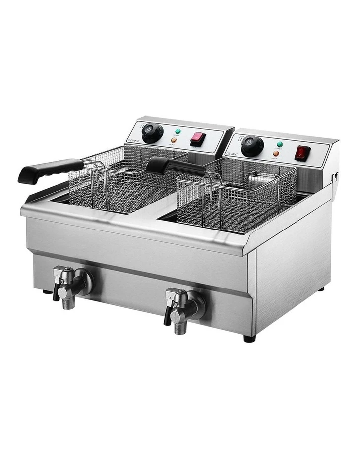 Best reviews of โ๏ธ Flash Sale ๐ Devanti Commercial Electric Deep Fryer Twin Frying Basket Chip Cooker Countertop ๐ โ๏ธ 2 Best reviews of โ๏ธ Flash Sale ๐ Devanti Commercial Electric Deep Fryer Twin Frying Basket Chip Cooker Countertop ๐ โ๏ธ - Image 2