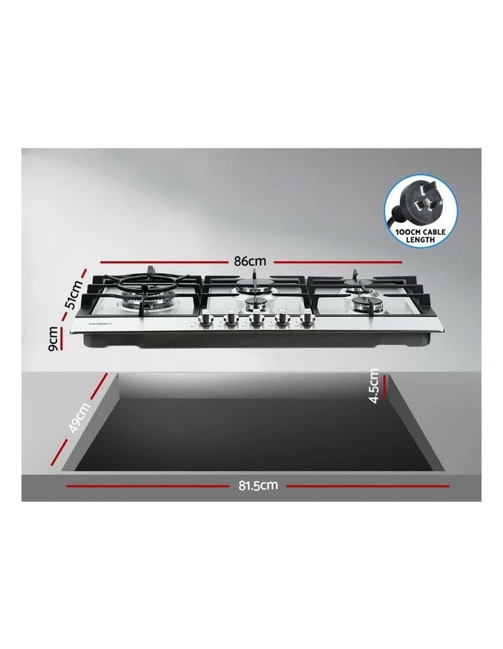 Discount ๐งจ New ๐ Devanti Gas Cooktop 90cm Kitchen Stove ๐ฏ ๐ฅ 3 Discount ๐งจ New ๐ Devanti Gas Cooktop 90cm Kitchen Stove ๐ฏ ๐ฅ - Image 3