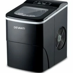 Best deal 😀 Cheap 🌟 DEVANTi Portable Ice Cube Maker Machine 2L Home Bar Benchtop Easy Quick Black 🎁 🌟