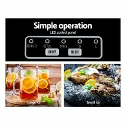 Best deal 😀 Cheap 🌟 DEVANTi Portable Ice Cube Maker Machine 2L Home Bar Benchtop Easy Quick Black 🎁 🌟 -Appliances Sales 757080190 5 720x928