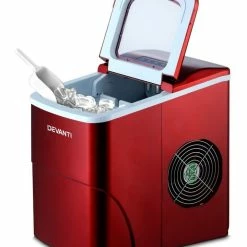 Buy 😍 Cheap 😍 DEVANTi Portable Ice Cube Maker Machine 2L Home Bar Benchtop Easy Quick Red 😍 🌟 -Appliances Sales 757080370 3 720x928