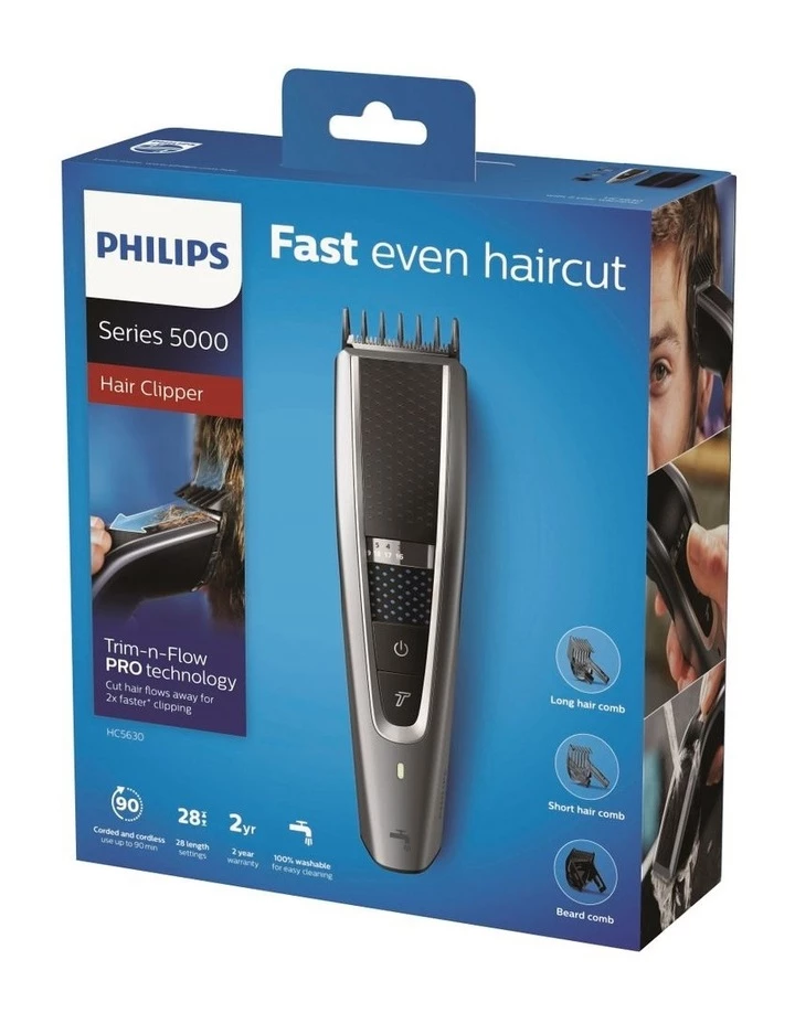 Brand new ๐ฅ Deals โ Philips Series 5000 Turbo Hair Clipper Silver/Black HC5630/15 ๐งจ โค๏ธ 5 Brand new ๐ฅ Deals โ Philips Series 5000 Turbo Hair Clipper Silver/Black HC5630/15 ๐งจ โค๏ธ - Image 5