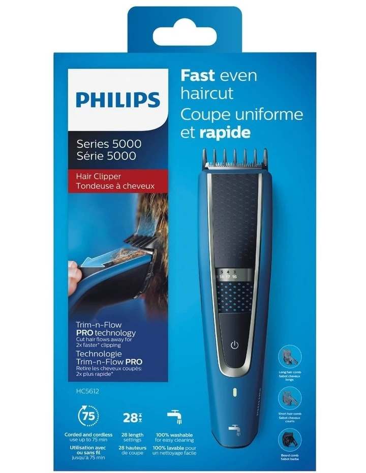 Cheap 🛒 Hot Sale ⭐ Philips Series 5000 Hair Clipper Blue/Black HC5612/15 ✨ 👍 2 Cheap 🛒 Hot Sale ⭐ Philips Series 5000 Hair Clipper Blue/Black HC5612/15 ✨ 👍 - Image 2