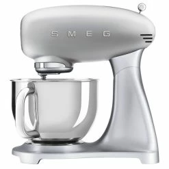 Flash Sale ✔️ Cheap 🧨 Smeg 50's Style Silver Mixer SMF02SVAU 🎁 ⭐