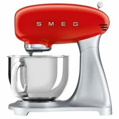 Best deal 🔔 Hot Sale 🧨 Smeg 50's Style Red Mixer SMF02RDAU ❤️ 🔔
