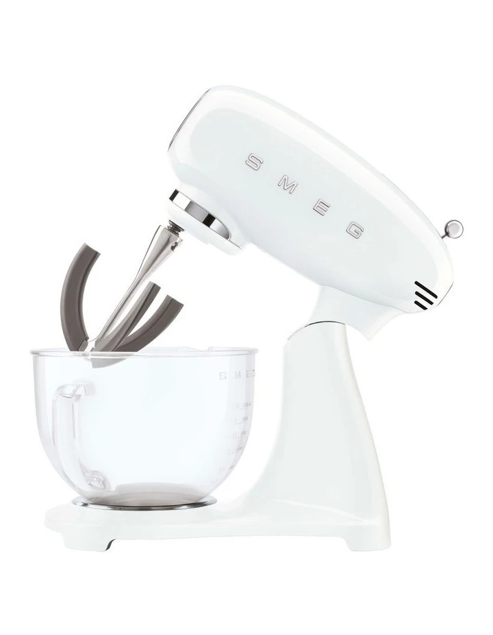 Best Sale ๐ Best Pirce โ๏ธ Smeg 50's Style Mixer With Glass Bowl And Flex Edge Beater White SMF13WHAU โ๏ธ ๐ฅ 4 Best Sale ๐ Best Pirce โ๏ธ Smeg 50's Style Mixer With Glass Bowl And Flex Edge Beater White SMF13WHAU โ๏ธ ๐ฅ - Image 4