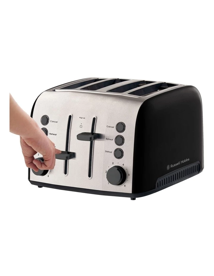 Coupon ✔️ Brand new ⭐ Russell Hobbs Brooklyn 4 Slice Toaster Black RHT94BLK 👏 🎉 3 Coupon ✔️ Brand new ⭐ Russell Hobbs Brooklyn 4 Slice Toaster Black RHT94BLK 👏 🎉 - Image 3