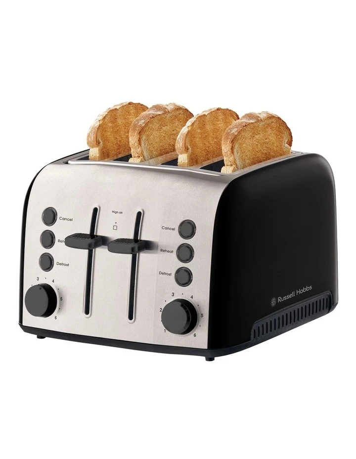 Coupon ✔️ Brand new ⭐ Russell Hobbs Brooklyn 4 Slice Toaster Black RHT94BLK 👏 🎉 5 Coupon ✔️ Brand new ⭐ Russell Hobbs Brooklyn 4 Slice Toaster Black RHT94BLK 👏 🎉 - Image 5