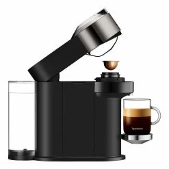 Hot Sale 👍 Outlet ✔️ Nespresso by Breville Vertuo Next Dark Chrome Deluxe Capsule Coffee Machine with Aeroccino BNV570DCR 🔔 🔔 -Appliances Sales 779452570 5 720x928