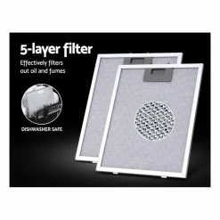 Wholesale 🌟 Budget 👏 Devanti Rangehood Range Hood 600mm Filter Included Black Stainless Steel Canopy LED Light Kitc 🔔 ⌛ -Appliances Sales 780389740 4 720x928