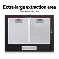 Wholesale 🌟 Budget 👏 Devanti Rangehood Range Hood 600mm Filter Included Black Stainless Steel Canopy LED Light Kitc 🔔 ⌛ -Appliances Sales 780389740 5 720x928