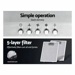 New ๐ Best Sale ๐ Devanti Range Hood 60cm 600mm Kitchen Canopy Stainless Steel Rangehood Wall Mount ๐ ๐ 10 New ๐ Best Sale ๐ Devanti Range Hood 60cm 600mm Kitchen Canopy Stainless Steel Rangehood Wall Mount ๐ ๐ -Appliances Sales 780389830 5 720x928