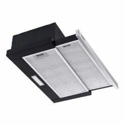 Outlet ๐งจ Flash Sale โค๏ธ Devanti Rangehood Range Hood Stainless Steel Slide Out Kitchen Canopy 60cm 600mm Black ๐ ๐