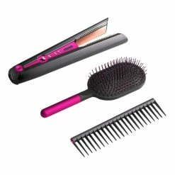Best Pirce ⌛ Coupon 🛒 Dyson Special Gift Edition Corrale Black/Fuschia Hair Straightener With Styling Set 371679-01 ✔️ 🤩