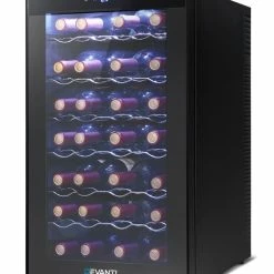 Hot Sale 💯 Flash Sale 😀 My Plaza Wine Cooler 28 Bottle Thermoelectric Chiller Storage Fridge Cellar Black 😍 😉