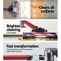 Cheap โญ Coupon ๐ Devanti Handheld Vacuum Cleaner Cordless Stick Handstick Vac Bagless 2-Speed Headlight Red ๐ ๐ 9 Cheap โญ Coupon ๐ Devanti Handheld Vacuum Cleaner Cordless Stick Handstick Vac Bagless 2-Speed Headlight Red ๐ ๐ -Appliances Sales 795853270 4 720x928