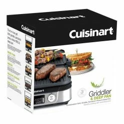 Best deal 👍 Coupon 🔔 Cuisinart Griddler & Deep Pan Silver GR-5XA ⭐ 😉 -Appliances Sales 802355590 7 720x928