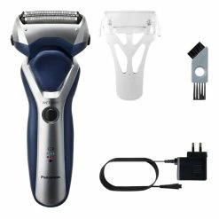 New ❤️ Top 10 👏 Panasonic 3-Blade Rechargeable Wet & Dry Shaver with Slide-Up Trimmer Blue ES-RT37-S541 ✨ 😍 -Appliances Sales 811303840 4 720x928