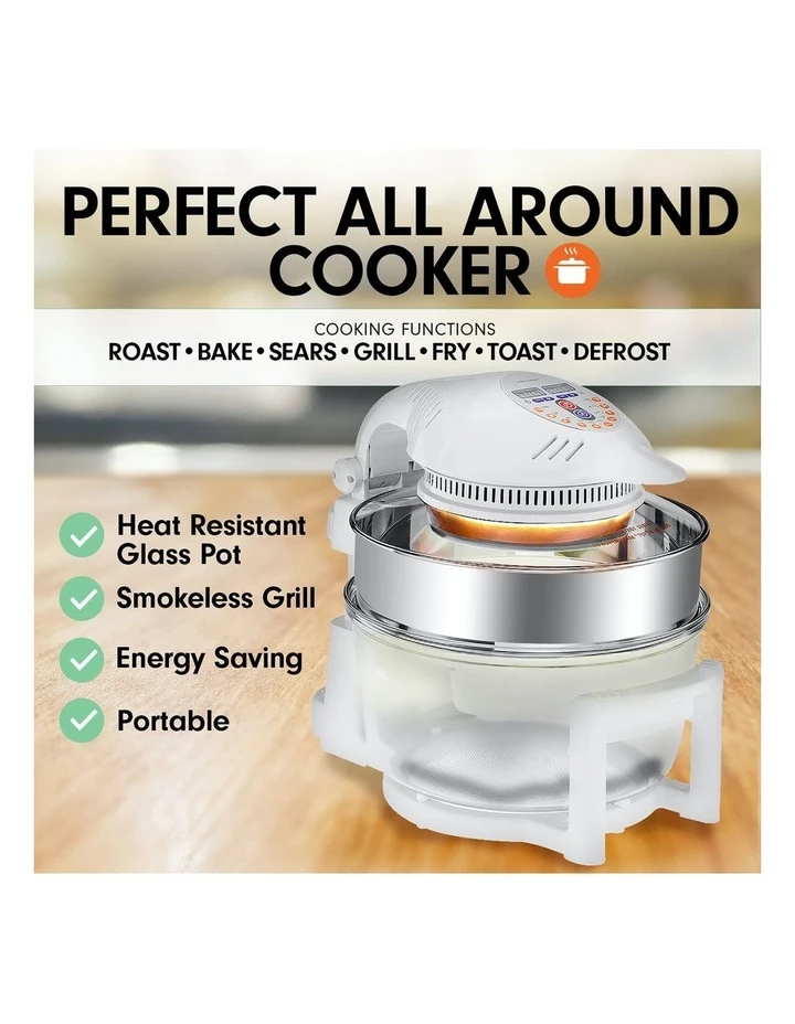 Outlet ๐ Brand new โ Pronti 17l Digital Turbo Convection Oven Electric Cooker Air Frier 1400w Fat Free Cook ๐ ๐ฏ 6 Outlet ๐ Brand new โ Pronti 17l Digital Turbo Convection Oven Electric Cooker Air Frier 1400w Fat Free Cook ๐ ๐ฏ - Image 6