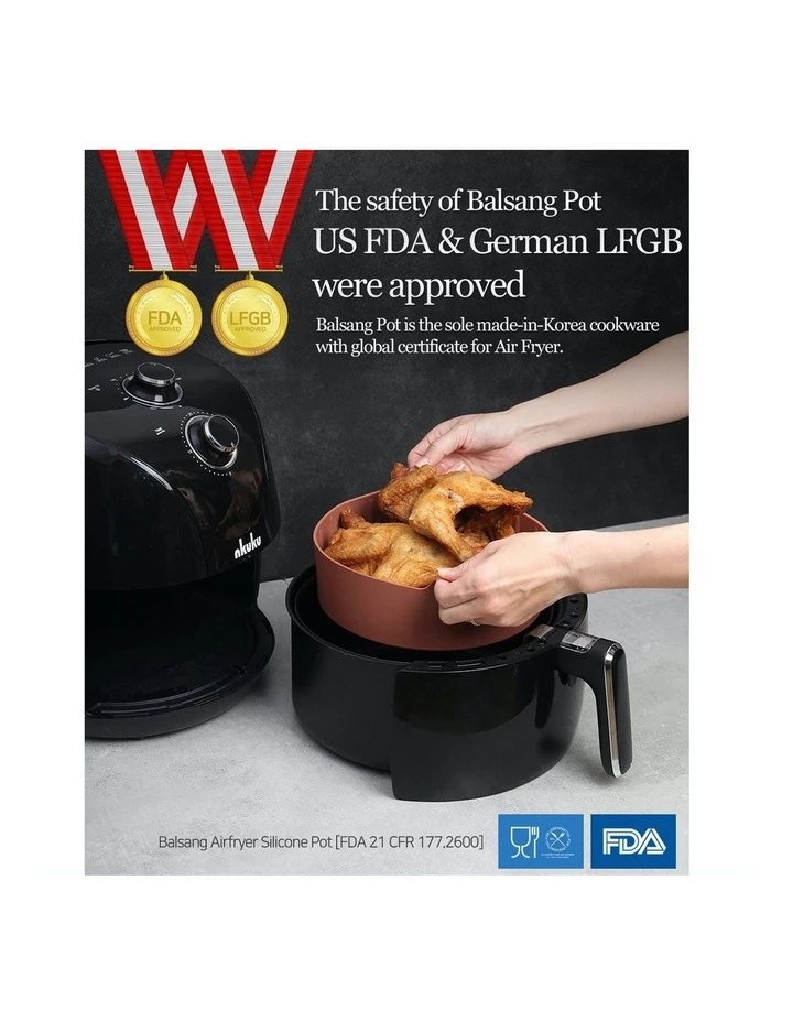 Buy 🤩 Best Pirce 🎉 Princess Trade Airfryer Reusable Silicone Pot Small - BROWN 🔔 👏 6 Buy 🤩 Best Pirce 🎉 Princess Trade Airfryer Reusable Silicone Pot Small - BROWN 🔔 👏 - Image 6