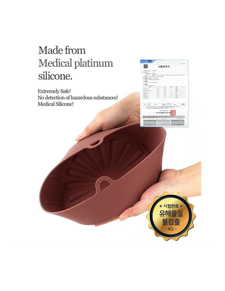 Buy 🤩 Best Pirce 🎉 Princess Trade Airfryer Reusable Silicone Pot Small - BROWN 🔔 👏 7 Buy 🤩 Best Pirce 🎉 Princess Trade Airfryer Reusable Silicone Pot Small - BROWN 🔔 👏 - Image 7