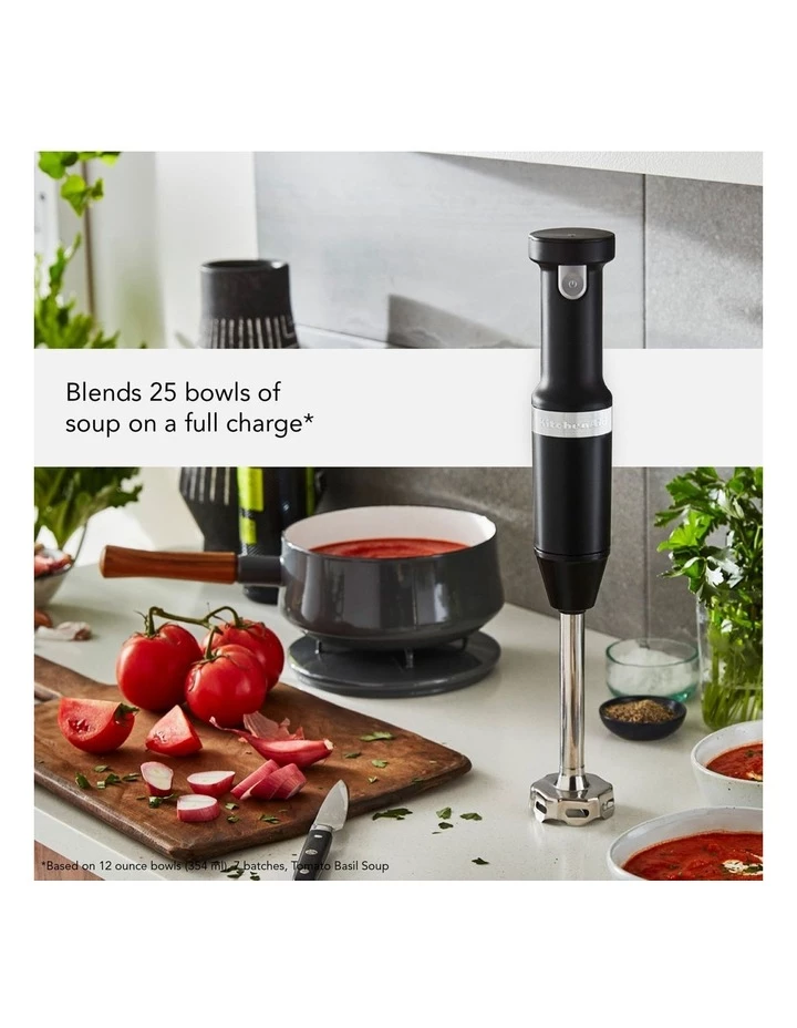Hot Sale 😉 Best Sale ❤️ KitchenAid Cordless Variable Speed Hand Blender Matte Black 5KHBBV83ABM 🎉 🔥 3 Hot Sale 😉 Best Sale ❤️ KitchenAid Cordless Variable Speed Hand Blender Matte Black 5KHBBV83ABM 🎉 🔥 - Image 3
