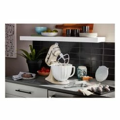Buy 🧨 Outlet 🛒 KitchenAid 4.7L Tilt Head Stand Mixer Shell Ceramic Bowl White 5KSM2CB5PWS 🧨 🎁 -Appliances Sales 827322670 4 720x928