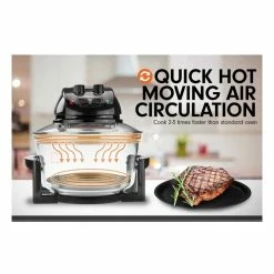 Best deal 🛒 Brand new 🌟 Pronti 17L Family Turbo Convection Oven Broiler Cooker - A18 Black 🎉 👍 -Appliances Sales 835436800 7 720x928