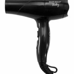 Budget 🎉 New ⌛ Silver Bullet Metallic 1200W Black Hair Dryer 🔥 🤩