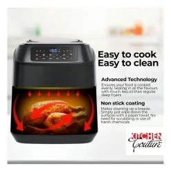 Budget 👏 Cheap 🔥 Kitchen Couture 11.5 Litre Air Fryer Multifunctional LCD Digital Display Black 🧨 ✔️ -Appliances Sales 843647140 3 720x928