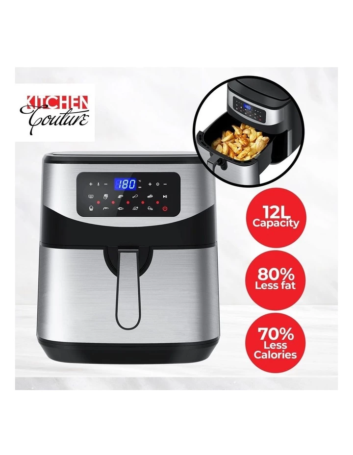 Hot Sale ๐ Wholesale ๐ Kitchen Couture 12 Litre Air Fryer Multifunctional LCD One Touch Display Silver ๐คฉ ๐ 4 Hot Sale ๐ Wholesale ๐ Kitchen Couture 12 Litre Air Fryer Multifunctional LCD One Touch Display Silver ๐คฉ ๐ - Image 4