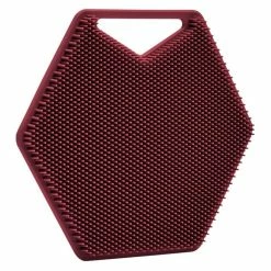Hot Sale 😀 Brand new ❤️ Tooletries The Body Scrubber Burgundy T0103-1 🎉 ✔️