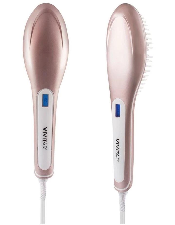 Buy โค๏ธ Promo ๐ Vivitar Ceramic Hair Straightening Brush/Comb Straightener Temp Control Rose โค๏ธ โจ 4 Buy โค๏ธ Promo ๐ Vivitar Ceramic Hair Straightening Brush/Comb Straightener Temp Control Rose โค๏ธ โจ - Image 4