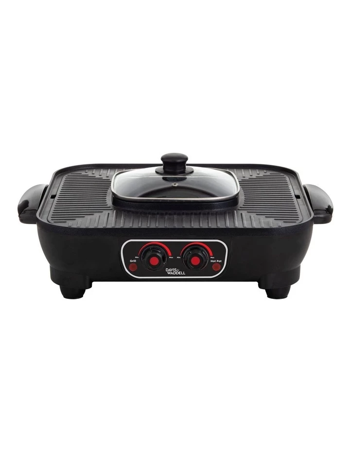 Brand new 😉 Coupon 🎁 Davis & Waddell 2 in 1 Electric Steamboat Hotpot With Teppanyaki Grill Black DES0486 🎁 👍 1 Brand new 😉 Coupon 🎁 Davis & Waddell 2 in 1 Electric Steamboat Hotpot With Teppanyaki Grill Black DES0486 🎁 👍