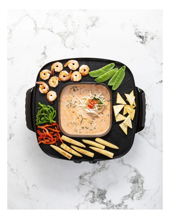 Brand new 😉 Coupon 🎁 Davis & Waddell 2 in 1 Electric Steamboat Hotpot With Teppanyaki Grill Black DES0486 🎁 👍 2 Brand new 😉 Coupon 🎁 Davis & Waddell 2 in 1 Electric Steamboat Hotpot With Teppanyaki Grill Black DES0486 🎁 👍 - Image 2