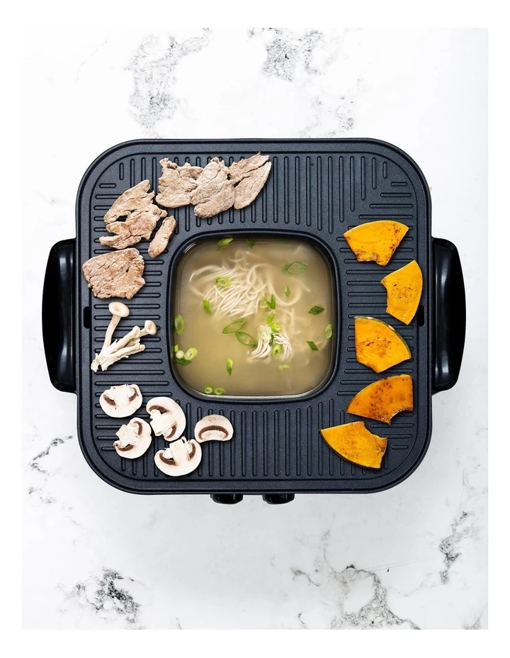 Brand new 😉 Coupon 🎁 Davis & Waddell 2 in 1 Electric Steamboat Hotpot With Teppanyaki Grill Black DES0486 🎁 👍 3 Brand new 😉 Coupon 🎁 Davis & Waddell 2 in 1 Electric Steamboat Hotpot With Teppanyaki Grill Black DES0486 🎁 👍 - Image 3