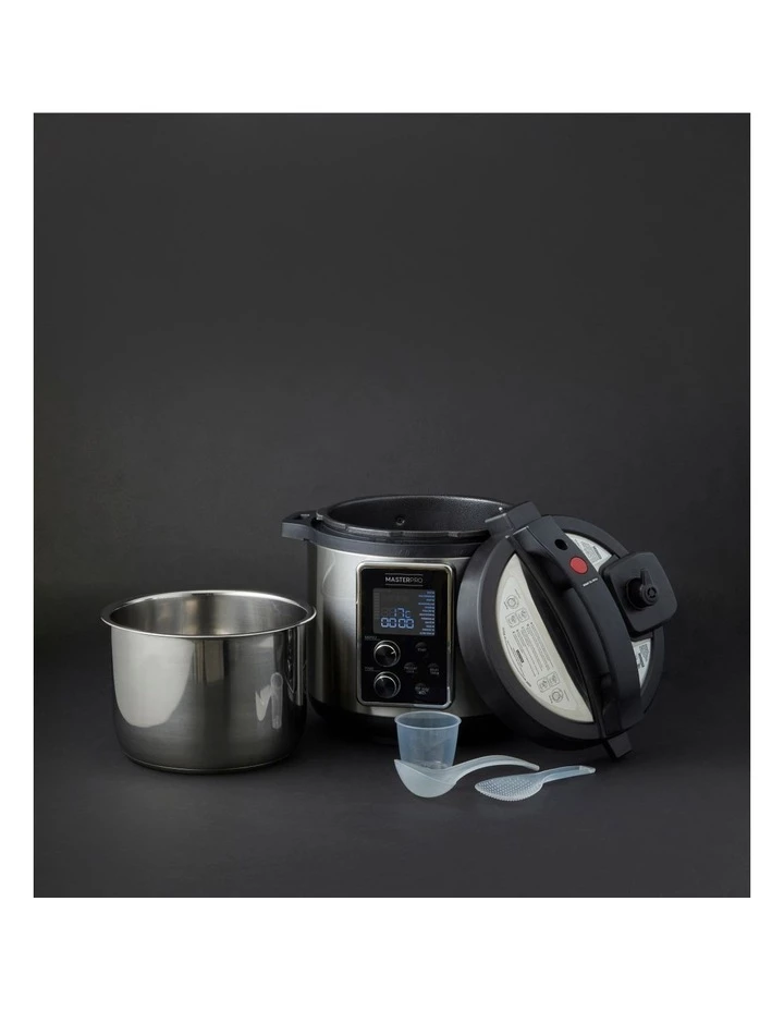 New 👏 Top 10 ⌛ MasterPro Professional Steel 14 in 1 Multi Cooker Stainless Steel/Black MPPROSTEEL 👍 😉 2 New 👏 Top 10 ⌛ MasterPro Professional Steel 14 in 1 Multi Cooker Stainless Steel/Black MPPROSTEEL 👍 😉 - Image 2