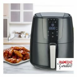 Budget ⌛ Buy 🛒 Kitchen Couture 4.2 Litre Air Fryer Digital Display Black 1400W Healthy Cooker 😀 ✨ -Appliances Sales 858077200 5 720x928