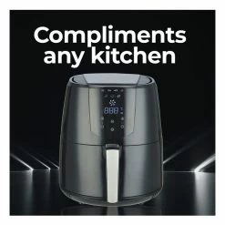 Budget ⌛ Buy 🛒 Kitchen Couture 4.2 Litre Air Fryer Digital Display Black 1400W Healthy Cooker 😀 ✨ -Appliances Sales 858077200 7 720x928